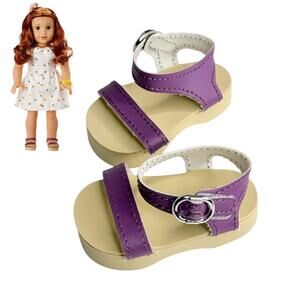 American Girl Blaire Meet Shoes Purple Platform Sandals Doll Of Year Accessories